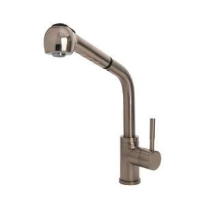  Brienza Modern Pull Out Kitchen Faucet, Satin Nickel 