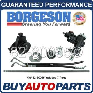 GENUINE BORGESON POWER STEERING CONVERSION KIT 65 66 FORD MUSTANG 6 