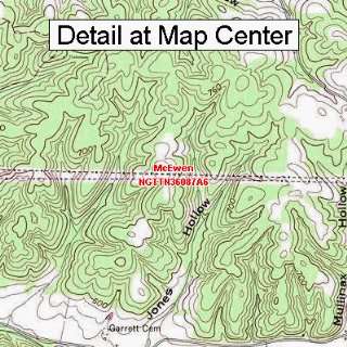  USGS Topographic Quadrangle Map   McEwen, Tennessee 