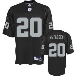 Darren McFadden #20 Oakland Raiders Replica NFL Jersey Black Size 54 