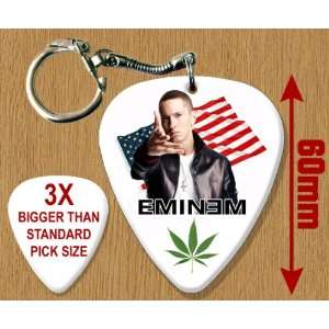  Eminem BIG Guitar Pick Keyring Musical Instruments