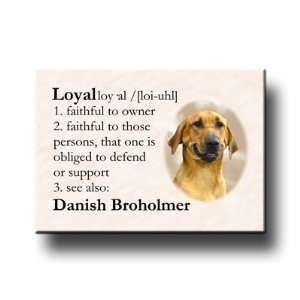  Danish Broholmer Dictionary Loyal Fridge Magnet 