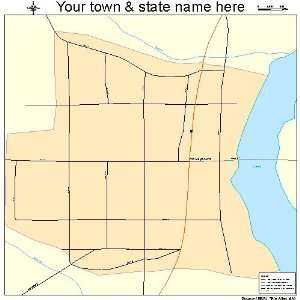  Street & Road Map of McVeytown, Pennsylvania PA   Printed 