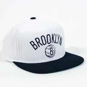  Brooklyn Nets Adidas White Snapback Adjustable Hat Sports 