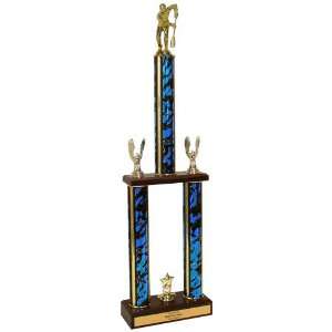  Quick Ship Broomball Trophies   Wood Base