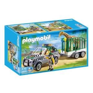    Playmobil 4855 Zoo Vehicle with Giraffe & Trailer Toys & Games
