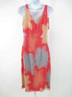 NEW BETH BOWLEY Multi Colored Silk Sleeveless Dress S  