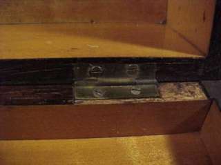 Victorian Wood Glove Box Inlaid  