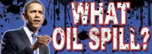 BP Oil Spill Anti Obama deny Bumper Sticker  