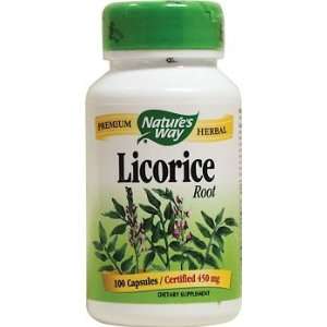    Natures Way Licorice Root 450 mg 100 Caps