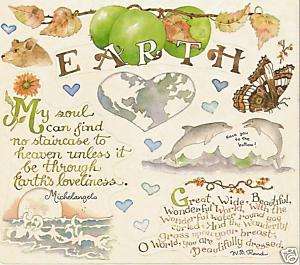 Susan Branch Stickers Earth Bear Butterfly Hearts  