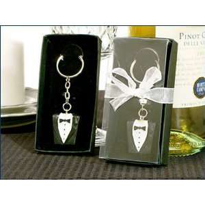  Grooms Tuxedo Keychain Wedding Favors Health & Personal 