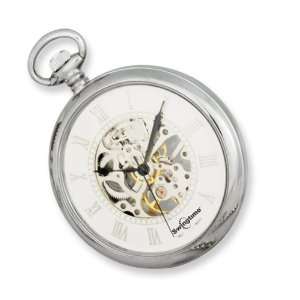  Swingtime Chrome plated Open Face Pocket Watch Jewelry