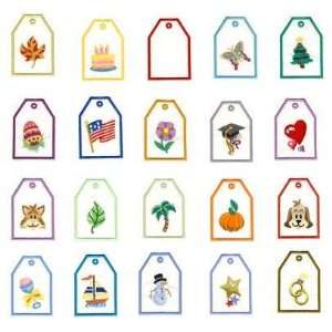  Embroidery Machine Designs CD TAGS FOR YOU Kitchen 