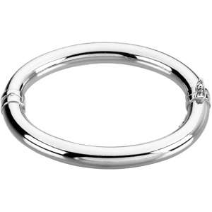 Sterling Silver Hinged Bangle BRC383 Sterling Si  