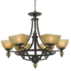  Possini Morocco Collection Six Light Round Chandelier 