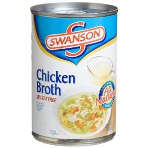 Swanson 99% Fat Free Chicken Broth 14.4 Grocery & Gourmet Food