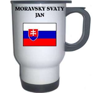 Slovakia   MORAVSKY SVATY JAN White Stainless Steel Mug 