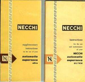 Necchi Supernova Ultra Instruction Manual CD in pdf  