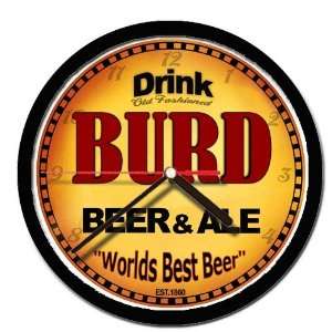  BURD beer and ale cerveza wall clock 