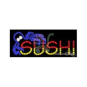  Sushi LED Sign 11 inch tall x 27 inch wide x 3.5 inch deep 