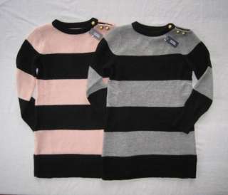 Gap Girls Brick Lane Rugby Stripe Sweater Dress 4 5 6 7 8 10 12 NWT 