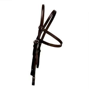 Tory Leather Brow Band Headstall with Sewn Buckles 