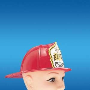Fireman Hat Plastic Red