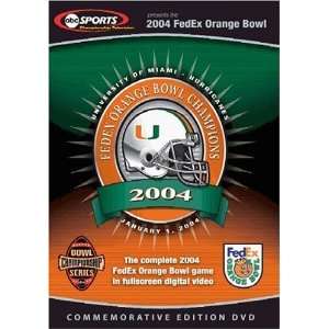  2004 Orange Bowl Miami vs. Florida State DVD Sports 