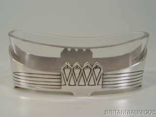 RARE PAIR WMF Art Nouveau Crystal Toothpick Holders  