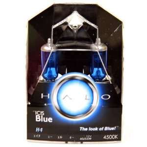   H4 9003 Icis Blue Xenon White Headlight / Fog Light Bulb 4500K