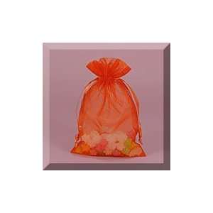  30ea   5 X 8 Orange Flat Organza Bag Health & Personal 