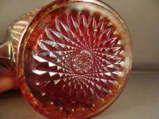 INDIANA GLASS HEIRLOOM SUNSET RED BEVERAGE SET  