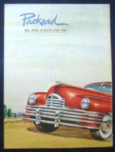 PACKHARD EIGHTS CAR SALES BROCHURE FOR 1948.  