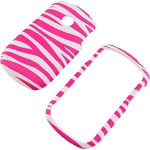  Zebra Stripes (Hot Pink/White) Protector Case for LG 800G 