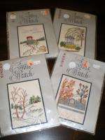 Singer COUNTED CROSS STITCH Kits FOUR SEASONS All 4  