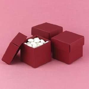  Claret 2 piece Favor Boxes   Personalized Health 