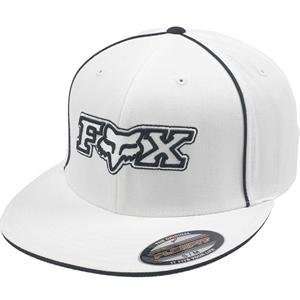  Fox Racing Protocol Flexfit Hat   Large/X Large/White 