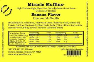 Miracle Muffins   Sugar Free   Splenda   9 Flavors  