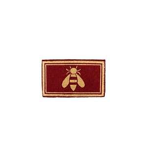  Highbury Bee Doormat 29 X 17   Red