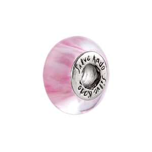   (tm) F10 Murano Glass Musky Pink Bead / Charm Finejewelers Jewelry