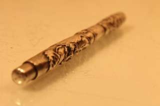 1890s WATERMAN 404 Eyedropper Fountain Pen REPOUSSE Sterling Silver 