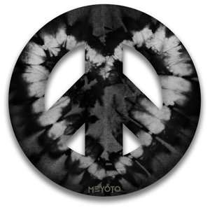   Symbol Magnet of Black Tie Dye Heart by MEYOTO LLC