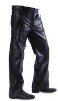 Motorcycle Leather Over Pants w/ Side Zipper & Snaps  