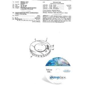   Patent CD for TABLET DISPENSER WITH CALENDAR INDEX 