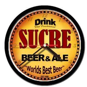  SUCRE beer and ale cerveza wall clock 