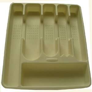 Rubbermaid 2925 Large Cutlery Tray Almond  Kitchen 