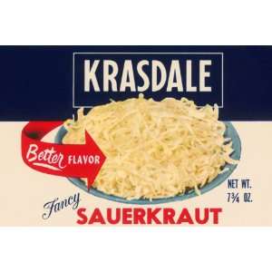  Krasdale Fancy Sauerkraut 12X18 Canvas