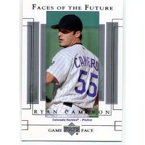    2003 Upper Deck Game Face Ryan cameron RC