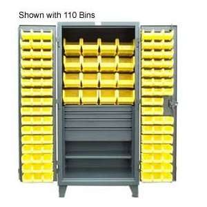 Strong Hold® All Welded 12 Gauge Cabinet With 164 Bins And Drawers 
